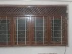 Solid Wooden 4-Panel Window Set (කළුවර ලී)