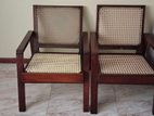 Old Wooden Cane Chairs