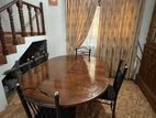 Solid Wooden Dining Table with 4 Chairs