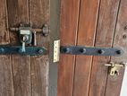 Solid Wooden Door with Brass Fittings