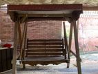 Solid Wooden Garden Swing