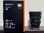 Sony 14mm F1.8 G Master Lens Brand New
