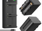 Sony NP-F970 Two Battery with LED Charger