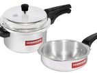 SOWBHAGYA ELITE INDUCTION BASE PRESSURE COOKER WITH PAN 5LTR