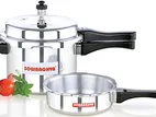 SOWBHAGYA ELITE INDUCTION BASE PRESSURE COOKER WITH PAN 5LTR