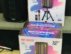 Speaker (NDR-102A) With Wireless MIC|Stand (BT/AUX/USB/MIC IN) Karaoke