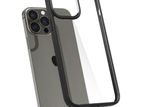 Spigen Ultra Hybrid Matte Black Phone Case iPhone 13 14 15 Pro Max Cover
