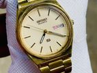 Seiko SQ Gold-Tone Quartz Watch