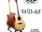 SQOE WD68C 41'' Cutaway Semi Acoustic Guitar with Fishman Pickup