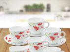 SQUARE CUP & SAUCER SET 12PCS FXB220