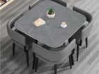 Square Dining Table Stylish 4 Set