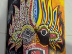 Sri Lanka Traditional Face Mask Mandala Art