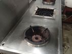 SS Three Burner Cooker Table