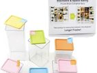 Stackable & Space- Savvy Pocket Block Container Set of 6 Pcs