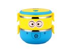 Stainless Steel 1.4 L Double Layer Minion Lunch Box