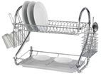 Stainless Steel 2-Layer Dish Drainer Drying Rack