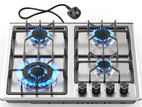 Stainless Steel 4 Burner Gas Cooker