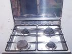 Stainless Steel 4 Burner Gas Cooker with Oven