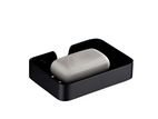 Stainless Steel Black Soap Dish Tray
