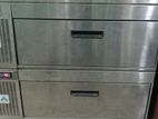 Stainless steel drawer undercounter chiller with freezer