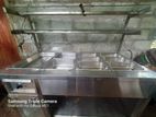 Stainless steel food Display Rack with Equipment