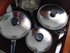 Stainless Steel Pan Set
