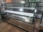 stainless steel pastry show case cupboard 7 feet