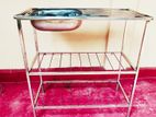 Hotel Stainless Steel Sink with Stand