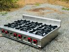 Stainless Steel Six Burner Cooker