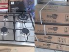 Starlux Stainless Steel 4 Gas Burner Cooker Hob
