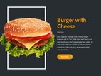 Static Web Side Create For Burger Shop Budget Package