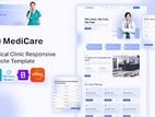 Static Web Site Create For Medical Center/ Lab Combo Package