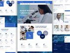 Static Web Site Designed Combo Package For Medical Lab