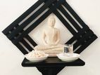 Statue Stand Wall Mounted (Wooden)