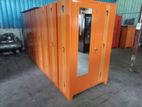 Steel 2 Door Cupboard with Mirror 6 by 4