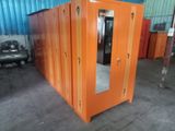 Steel 2 Door Cupboard with Mirror 6 by 4