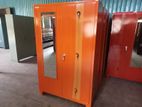 Steel 2 Door Cupboard with Mirror 6by 4