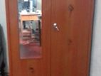 Steel 2 Door Cupboard with Mirror (6x4)