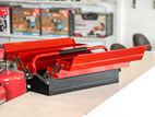 Steel 5 Trays 53 X 20 21cm Empty Tool Box Red & Black