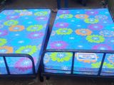 Steel Bed 6ft *3ft With Double Layer Mattress