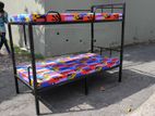 Steel bed with 2 mattress 6ft ×3ft