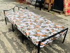 Steel bed with mattress 6×3