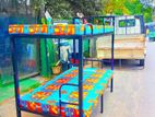 STEEL BUNK BED තට්ටු දෙකේ යකඩ ඇදන් BUNKER