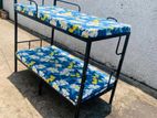 Steel bunk bed with 2 mattress