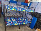 Steel Bunk Bed with 2 Single Layer Mattress