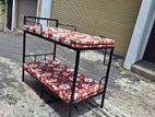Steel Bunk Bed with Double Layer Mattress 6×3