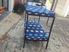 Steel Bunker Bed with 2 Single Layer Mattresses