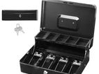 Steel Cash Box with Secure Lock 12 Inch