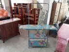 Steel Cloth Rack with Iron Table