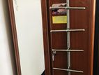 Steel Clothing Cupboard with Mirror Rack